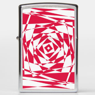 Wit & Rood Abstract Illusion Zippo® aansteker
