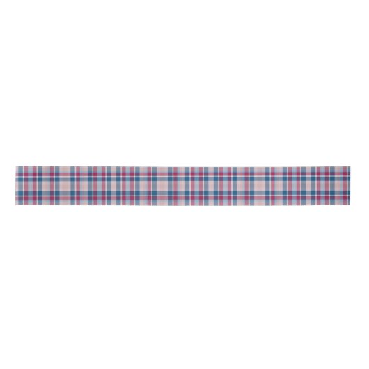 Wit, rood en blauw lijnenlint lint (Voorkant)