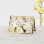 Wit Roos Elegantie Sjabloon (Gele Bloem)