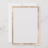 Wit rose gouden marmer 25e bruiloft Jubileum Kaart (Achterkant)