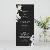 Wit Rose Menu (Staand voorkant)