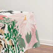  wit roze tijger - Floral schilderen Tafelkleed (Voorbeeld)