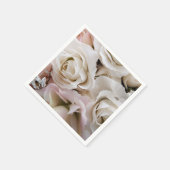 wit rozenpapier servetten (Hoek)