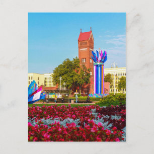 Wit-Rusland Беларусь Minsk Минск Architectuur Stad Briefkaart