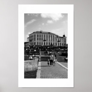 Wit-Rusland Беларусь Minsk Мінск Architectuur Post Poster