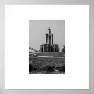 Wit-Rusland Беларусь Minsk Мінск Architectuur Post Poster