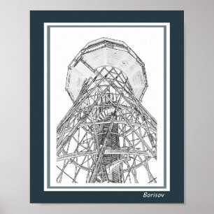 Wit-Rusland Б а р у Baryzaag Borisov Architectuur Poster