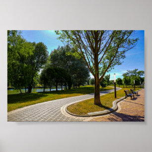 Wit-Rusland Б е Minsk а  л Natuur Park Poster