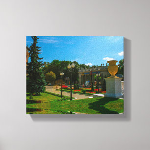 Wit-Rusland Б л р у Minsk Architectuur Cityscape Canvas Afdruk