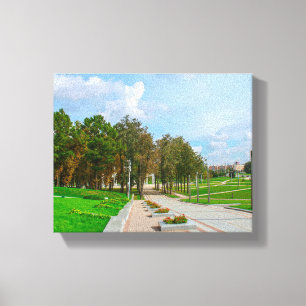 Wit-Rusland Б л р у Minsk Architectuur Cityscape Canvas Afdruk