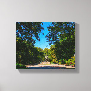 Wit-Rusland Б л р у Natuur van het Minsk Park City Canvas Afdruk