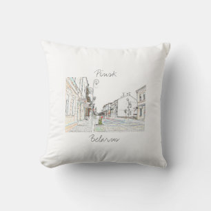 Wit-Rusland Б л р у Pinsk Architecture Cushion low Kussen