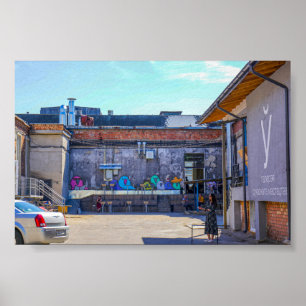 Wit-Rusland Б с Minsk ауArchitectuur Poster