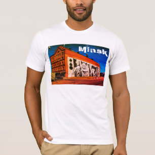 Wit-Rusland Б с Minsk а,у Architectuur Graffit T-shirt