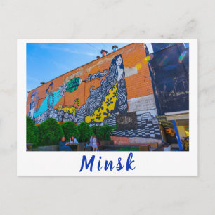 Wit-Rusland Б с Minsk а,у Architectuur Graffiti Briefkaart
