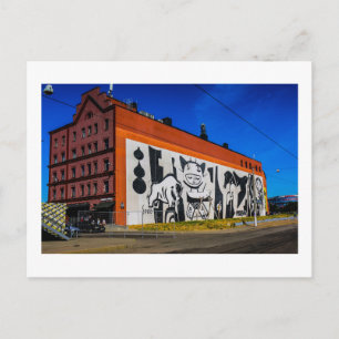 Wit-Rusland Б с Minsk а,у Architectuur Graffiti Briefkaart