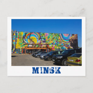 Wit-Rusland Б с Minsk а,у Architectuur Graffiti Briefkaart