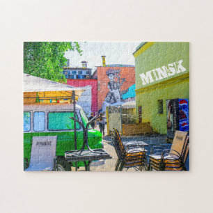 Wit-Rusland Б с Minsk а,у Architectuur Graffiti Legpuzzel