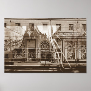 Wit-Rusland Б с Minsk а,Architectuur metуKoulage Poster