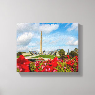 Wit-Rusland Б с Minsk аBodArchitectuurл Muurу Canvas Afdruk