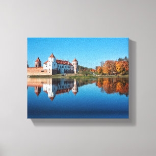 Wit-Rusland Б с Mir еMir Castle, die zich schuldig Canvas Afdruk