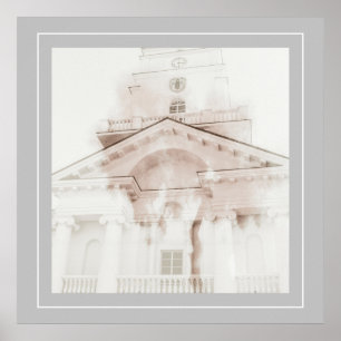 Wit-Rusland Б сbootvluchtelingenаDe architectuur v Poster