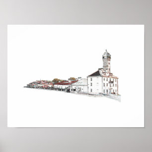 Wit-Rusland Б у с Grodgna, л  van Hrodna Poster