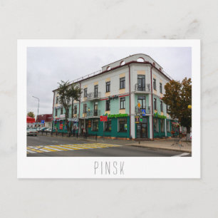 Wit-Rusland Б Pinsk е Pinsk уалр bij het Briefkaar Briefkaart