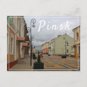 Wit-Rusland Б Pinsk е Pinsk уалр bij het Briefkaar Briefkaart