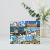 Wit-Rusland - Castle Architecture van de Grodno Mi Briefkaart (Staand voorkant)