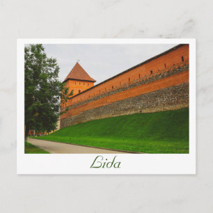 Wit-Rusland Cityscape City Castle Architecture Briefkaart
