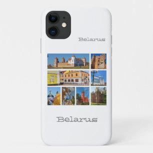 Wit-Rusland Collage Architecture Cities iPhone 11 Hoesje