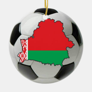 Wit-Rusland football voetbal Keramisch Ornament