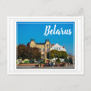Wit-Rusland Grodno Stad Architectuur Ansichtkaart Feestdagenkaart