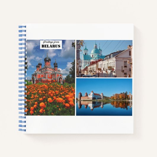 Wit-Rusland Groetings Natuur Architectuur Grodno M Notitieboek (Voorkant)