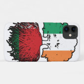 Wit-Rusland - Iers Iers - Boom Roots - vlag Case-Mate iPhone Case (Achterkant (horizontaal))