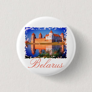 Wit-Rusland Kasteel Mir-architectuur knopspeldje Ronde Button 3,2 Cm