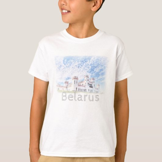 Wit-Rusland Kosava Palace Architectuur T-shirt Top (Voorkant)