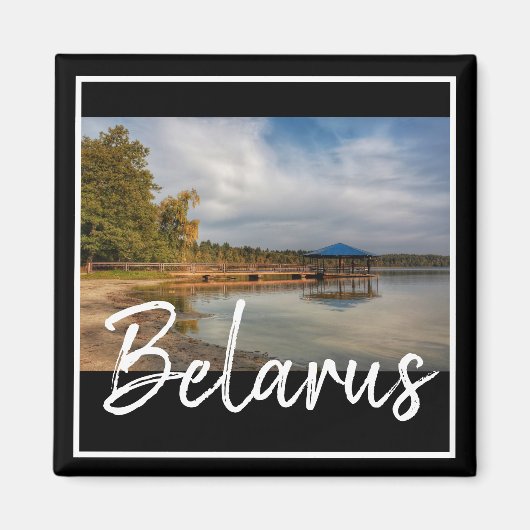 Wit-Rusland Lake Svityaz Natuur magneet (Voorkant)