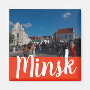 Wit-Rusland Minsk М н к Architectuur Cityscape Mag Magneet