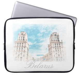 Wit-Rusland Minsk Architectuur Laptop Hoes Cover