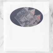 Wit-Rusland Mir Kasteel Architectuur Ovale Sticker (Tas)