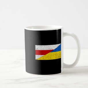 Wit-Rusland Oekraine Vlag Wit-Russisch Oekraïens T Koffiemok