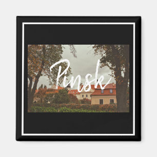 Wit-Rusland Pinsk Architectuur Cityscape Magnet Magneet