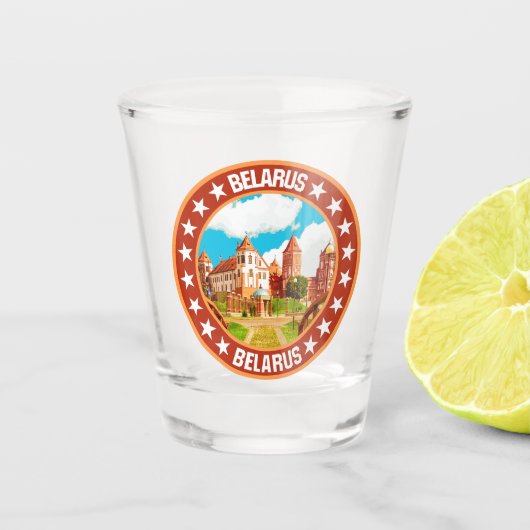 Wit-Rusland Shot Glas (Voorkant)
