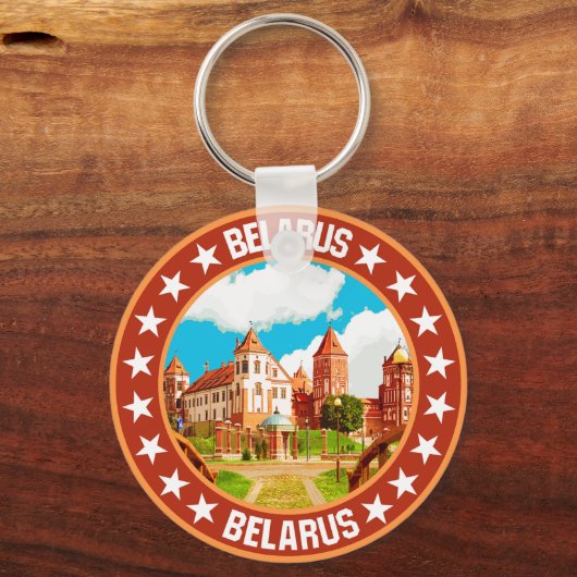 Wit-Rusland Sleutelhanger (Achterkant)