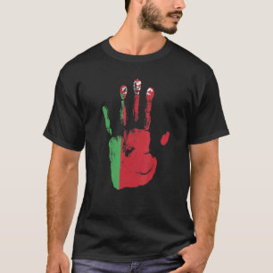 Wit-Rusland Vlag Hand Mannen Vrouwen Kinder T-shirt