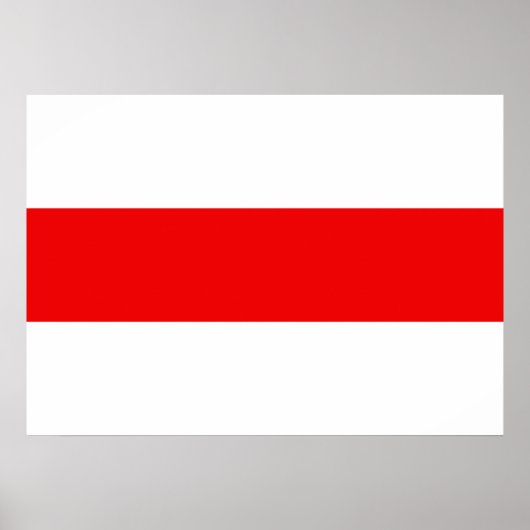 Wit-Rusland vlag symbool rode witte revolutie Poster (Voorkant)