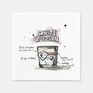 Wit Russisch Drink Recept Cocktail servet