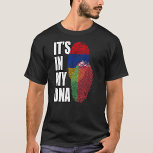 Wit-Russisch en Armeens Mix DNA-vlaggenerfgoed T-shirt